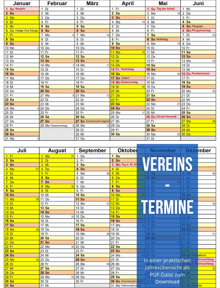 WSV-Kalender